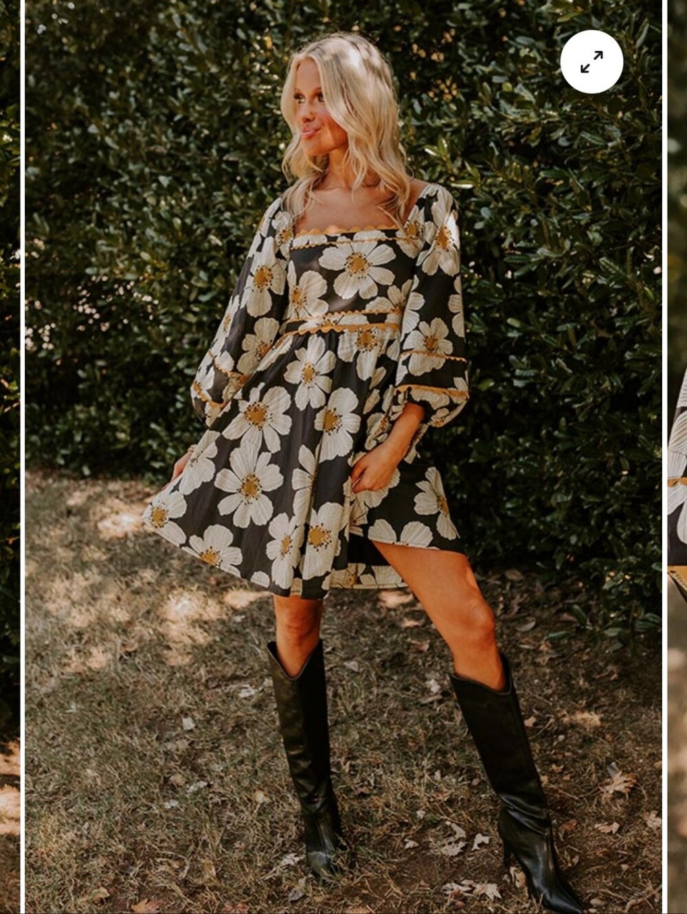 Entro Floral Mini  Dress Size Small